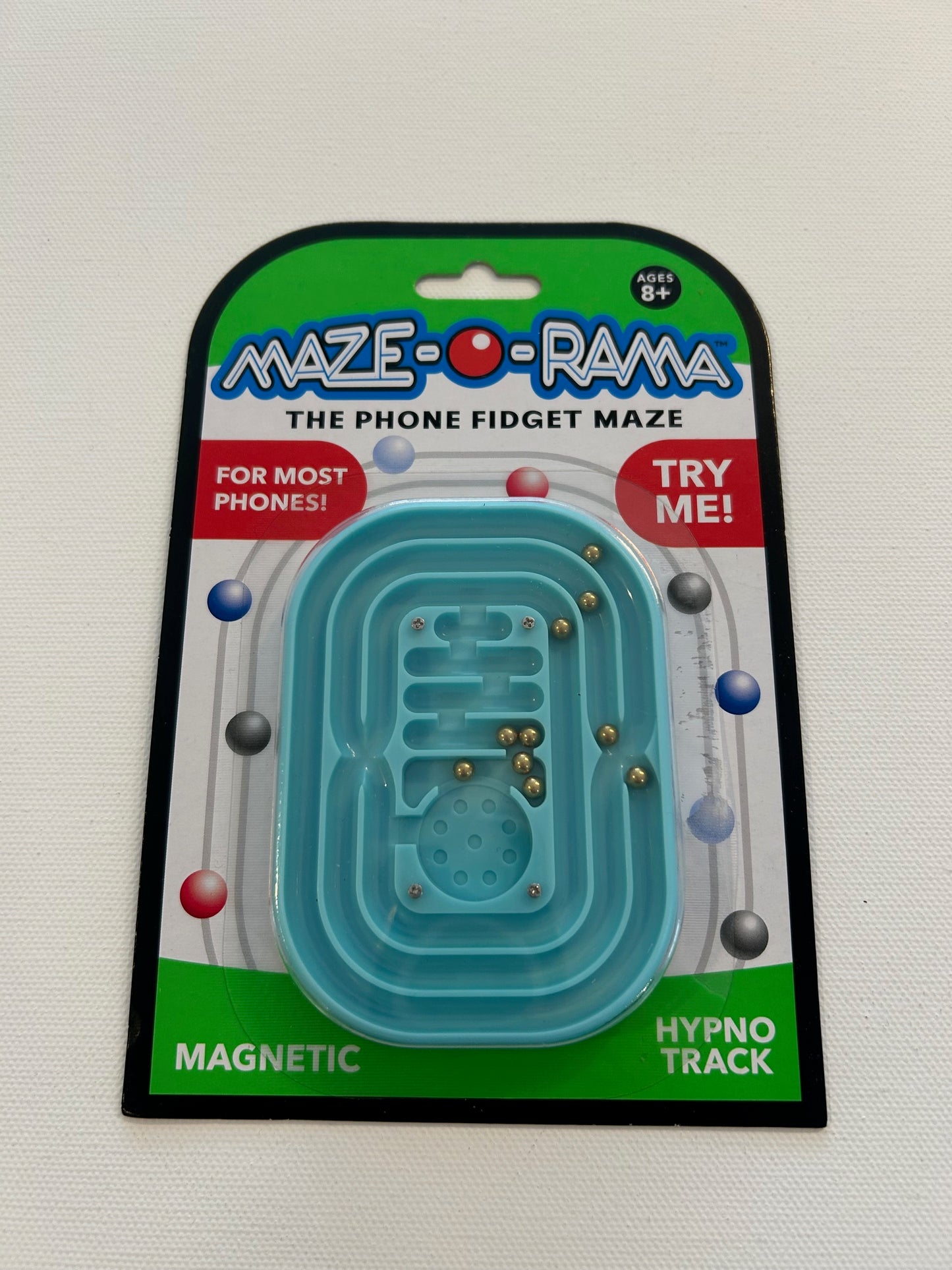 MAZE-O-RAMA Magnetic Phone Fidget - Aquamarine (blue/green)